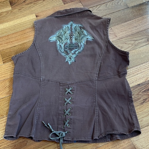 Harley Davidson zippered vest - Picture 4 of 9